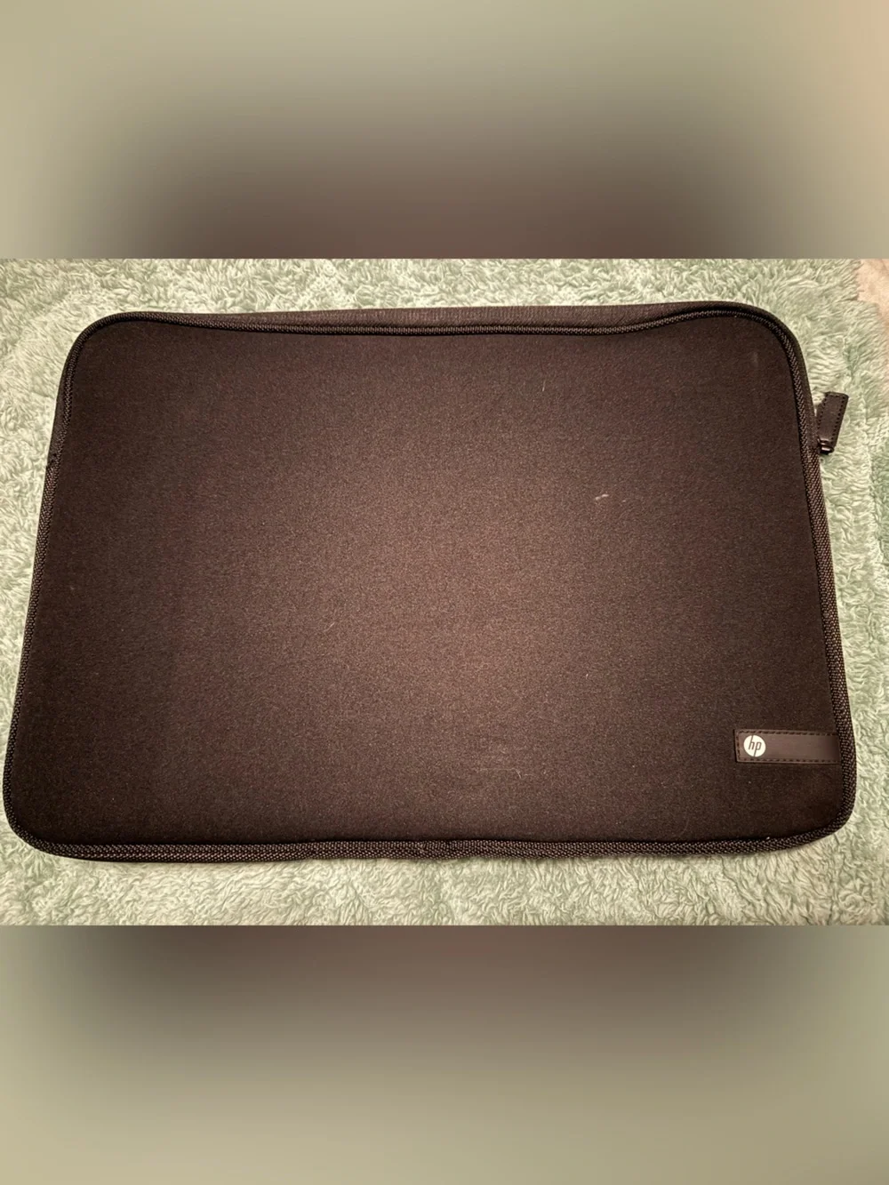 HP 15in Black Neoprene Padded Laptop Sleeve Case with Zipper Closure
